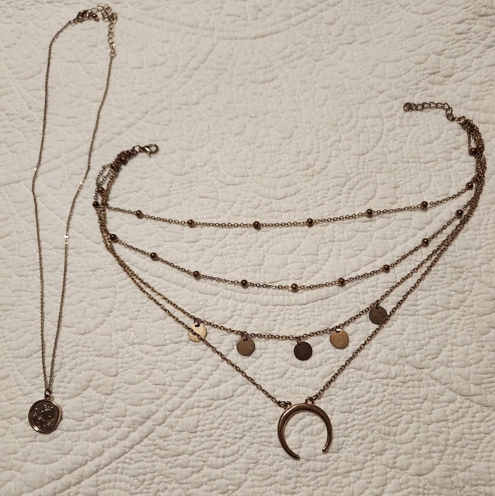 New Moon Layered Necklace Combo